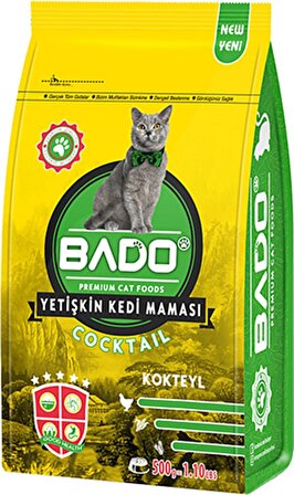 Bado Kokteyl Yetişkin Kedi Maması 500 Gr