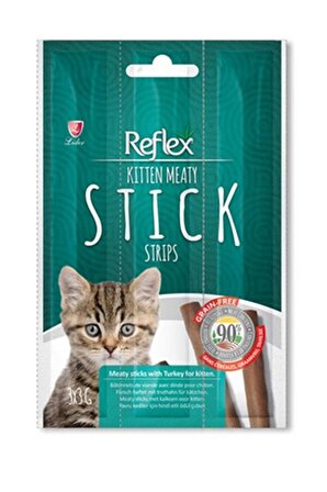 Reflex Kitten Meaty Treats Hindili Çubuk Yavru Kedi Ödülü 3x3 g 