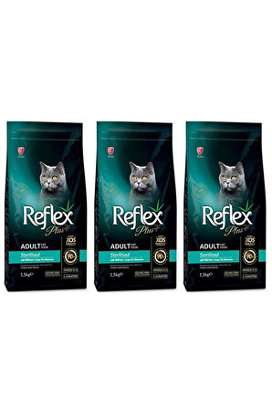 Reflex Plus Somonlu Kısırlaştırılmış Kedi Maması 3X1,5 kg RFX-308