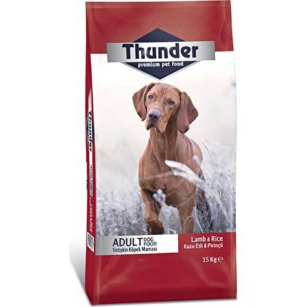 Thunder Kuzu Etli-Pirinçli Küçük Irk Yetişkin Kuru Köpek Maması 15 kg