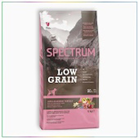 Spectrum Low Grain Kuzu Etli ve Yaban Mersinli Orta Irk Yavru Köpek Maması 12 Kg