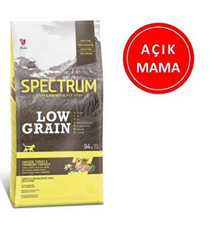 Spectrum Low Grain Yavru Kedi Maması Tavuklu Hindili 1 kg AÇIK