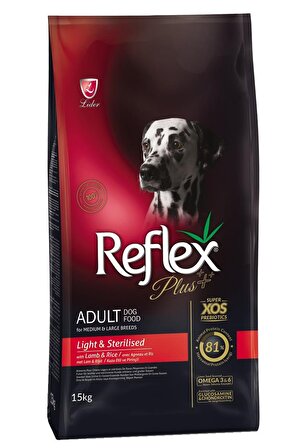 Reflex Plus Sterilised Light 15 kg Kısırlaştırılmış Yetişkin Köpek Maması