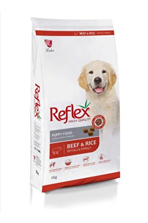 Reflex Biftekli & Pirinçli Büyük Irk Yavru Köpek Maması 3 Kg