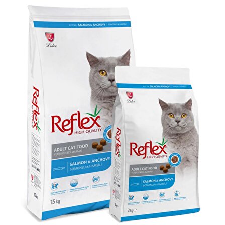 Reflex 15 Kg Somonlu & Hamsili Yetişkin Kedi Maması 15 Kg 