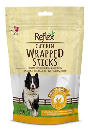 Reflex Chicken Wrapped Sticks Tavuklu Yetişkin Ödül Çubuğu 80 gr 