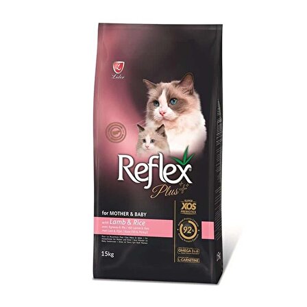 Reflex Plus Mother & Babycat Kuzu Etli Ve Pirinçli Yavru Kedi Maması 15 Kg