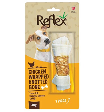 Reflex Tavuk Düğümlü Köpek Ödül Kemiği 40 Gr