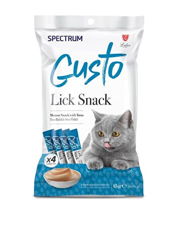 Spectrum Gusto Lick Snack Ton Balığı 4x15gr