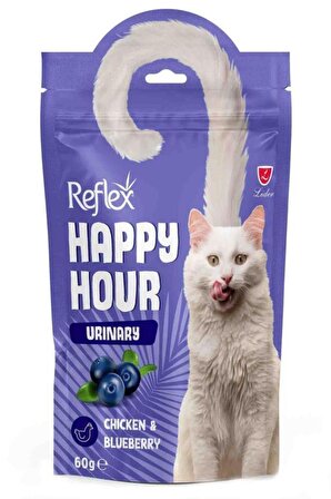 Reflex Happy Hour Urinary Yabanmersinli Tavuklu Kedi Ödül 60 Gr