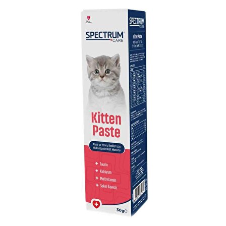 Spectrum Kitten Paste Yavru Kediler için Multivitamin Malt Macunu 30 gr