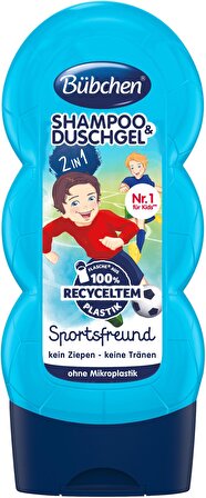 Bübchen Çocuk Şampuan&Duş Jeli 2 in 1 Sporty Friend 230 ml