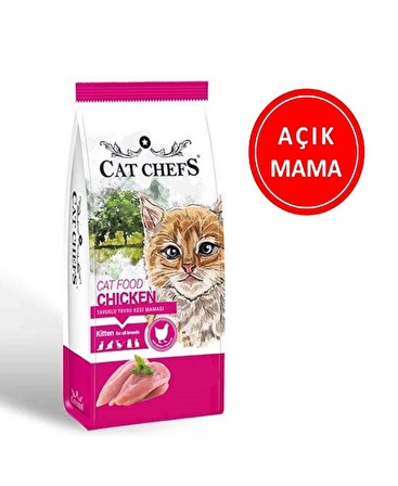 Cat Chefs Tavuklu Yavru Kedi Maması 1 Kg AÇIK