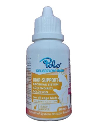 Polo Diar-Support (Bağırsak Sistemi Güçlendirici Solüsyonu) Kuş Vitamini 30ml
