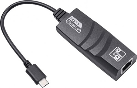 DAYTONA T-13 Type-C => RJ-45 ETHERNET ÇEVİRİCİ (Giriş : USB Tip-C => Çıkış : Ethernet)