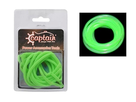 Captain  Silikon Hortum Tube 2mt Glow-Luminous 1.5 mm