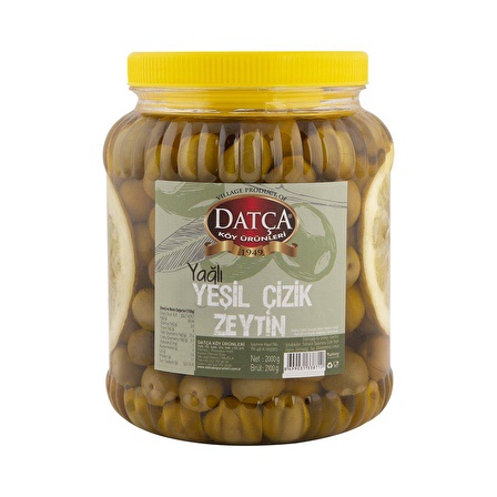 Datça Yağlı Çizik Zeytin 2 Kg