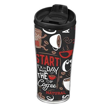 440 cc Start Day Desenli Kahve Bardağı - Mug