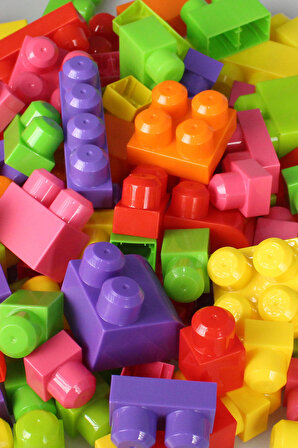 Play Blox Yapı Oyuncakları 56 Parça Çantalı Parlak Renkler Mega Blok Seti 2892