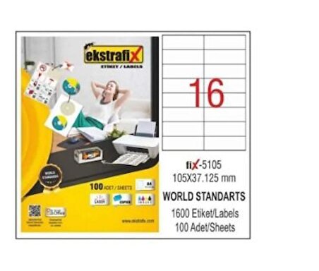 Ekstrafix Lazer Etiket (FİX5015)   45X45 MM