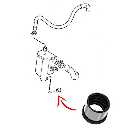 Volvo 850 S40 V40 S70 V70 C70 XC70 XC90 Karter Havalandırma Hortumu