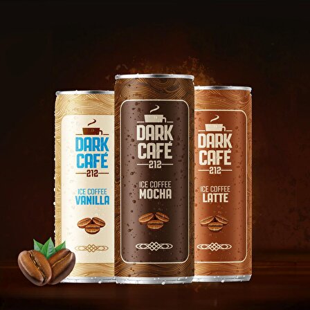 Dark Coffee Ice Coffee Vanilla 12 X 250 ml Soğuk Kahve