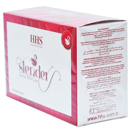 HHS Slender Karışık Bitki Çayı 60 Süzen Poşet Çay 1.5Gr X 60 Adet