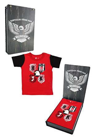 Beşiktaş Orijinal Bebek T-Shirt Hediyelik Ahşap Kutulu
