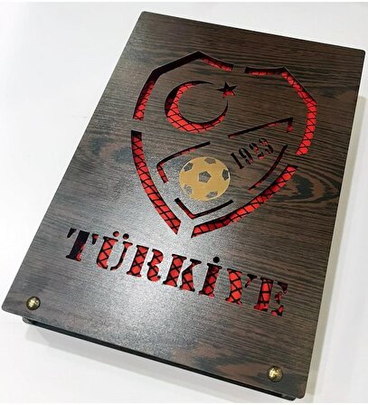 Türkiye Milli Takım Orijinal Lisanslı İmzalı Maç Forması Hediyelik Ahşap Kutulu