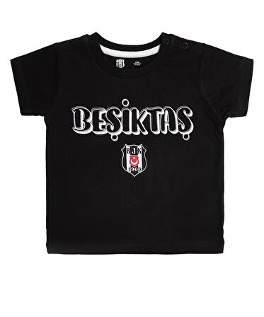Beşiktaş Orijinal Siyah Bebek T-Shirt Hediyelik Ahşap Kutulu
