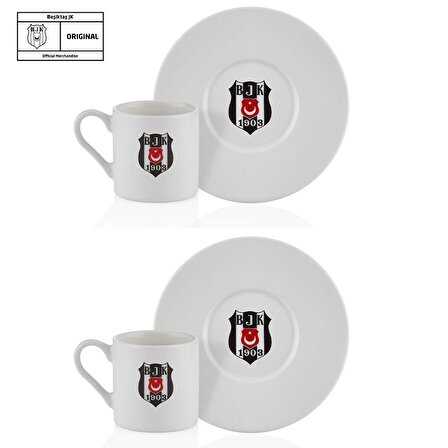 Beşiktaş Orijinal Lisanslı 2'li Fincan Takımı