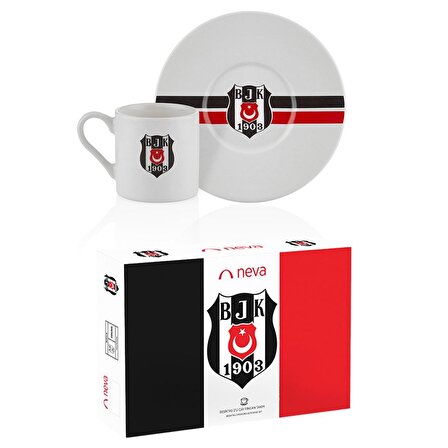 Beşiktaş Orijinal Lisanslı 2'li Fincan Takımı