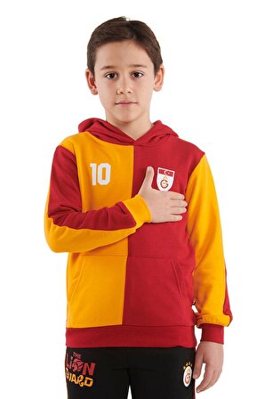 Galatasaray Orijinal Metin Oktay Kapüşonlu Çocuk Sweat Hediyelik Ahşap Kutulu