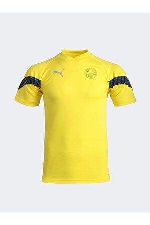 Fenerbahçe Orijinal Puma V Yaka Sarı Hoca Antrenman T-Shirt Ahşap Kutulu