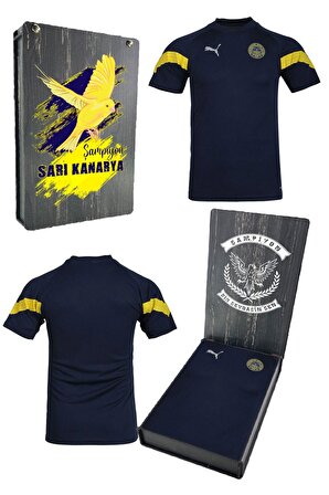 Fenerbahçe Orijinal Puma Lacivert Çocuk T-Shirt Ahşap Kutulu