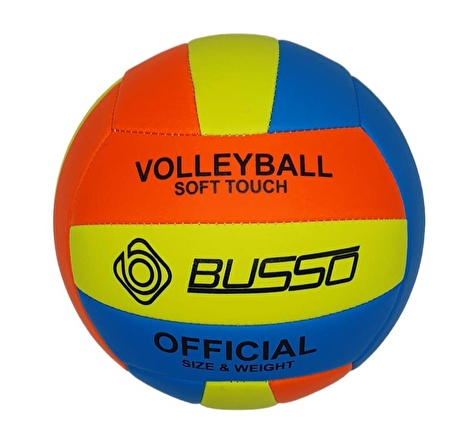 SOFT TOUCH VOLEYBOL TOPU (SARI-TURUNCU-MAVİ)