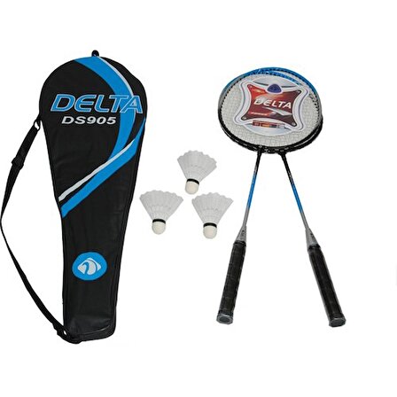 Delta 2 Badminton Raketi 3 Badminton Topu Çantalı Çiftli Set