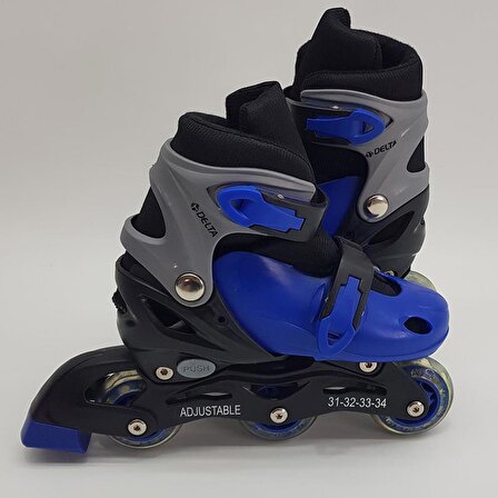 Delta Inline Skates Silikon Teker Paten (31-34) Mavi