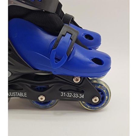 Delta Inline Skates Silikon Teker Paten (31-34) Mavi