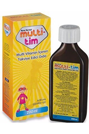 Multi-tim Multivitamin İçeren Takviye Edici Gıda 200 ml