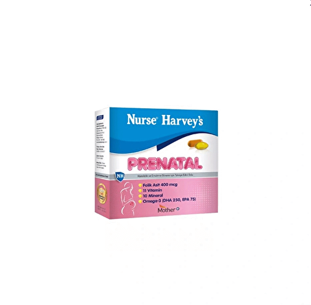 Nurse Harveys Adult Prenatal Vitamins Takviye Edici Gıda 30 Tablet