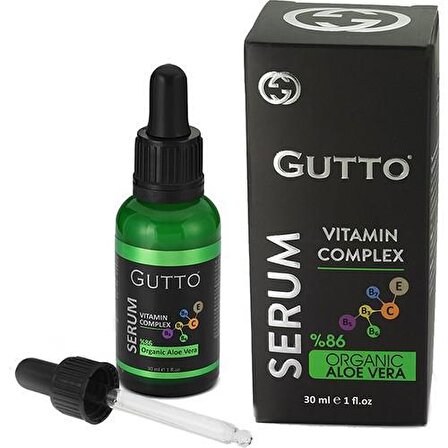 Gutto Yaşlanma Karşıtı E Vitaminli 30 Yaş + Gece-Gündüz Yüz ve Boyun Serumu 30 ml 