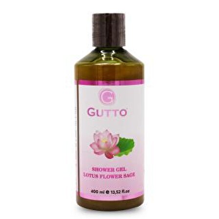 Gutto Lotus Aromalı Nemlendirici Organik Tüm Ciltler İçin Kalıcı Kokulu Duş Jeli 400 ml