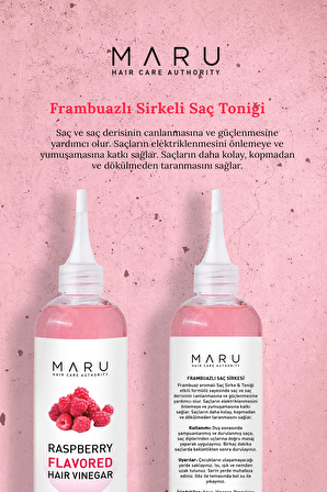 Maru Frambuazlı Sirke & Saç Toniği 400 ml