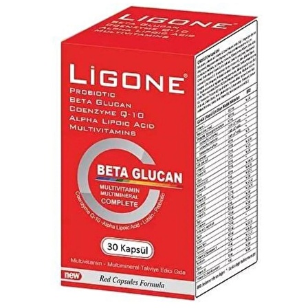 Ligone Beta Glucan Multivitamin Mineral 30 Kapsül