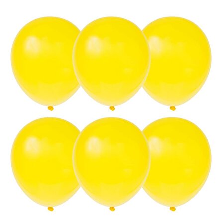 As Balon Pastel Colors 100'LÜ Balon Sarı