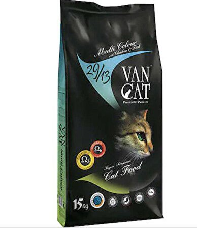 VanCat Multi Color Renkli Yetişkin Kedi Maması 15 
