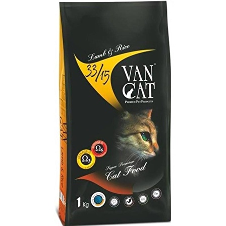 Vancat Kuzu Etli Kedi Maması 1 Kg