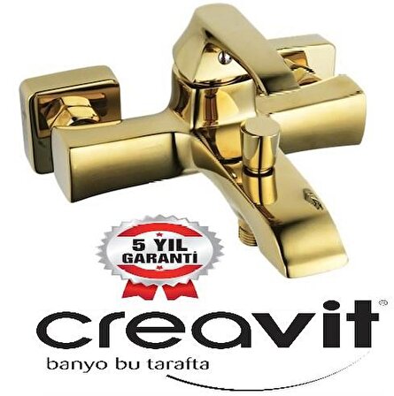 Creavit Avangart AG2500G SH411G Altın Banyo Bataryası Seti