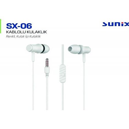 Sunix Sx-06 Stereo Kablolu Kulaklık